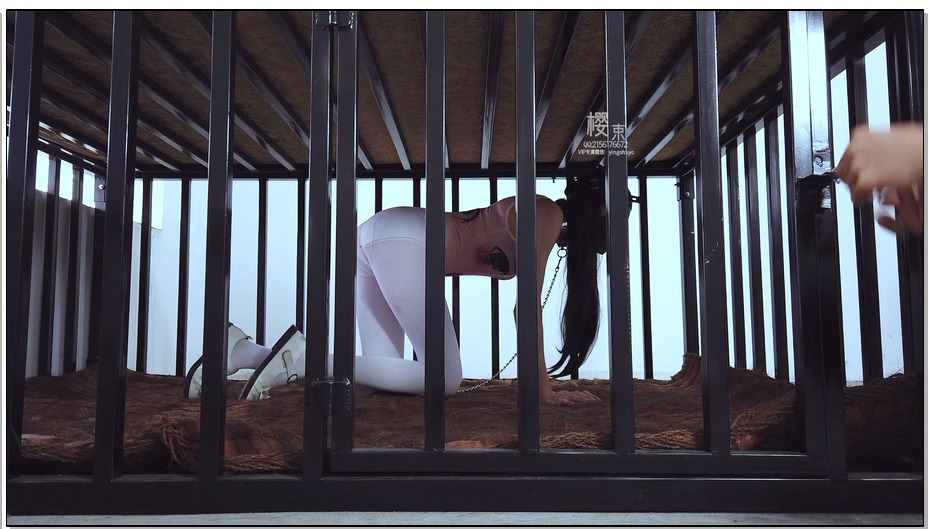 【樱束原创】汐洛养成计划-刑凳上的虐待上 汐洛圈养牢房，主人带到刑凳上固定捆绑，双..