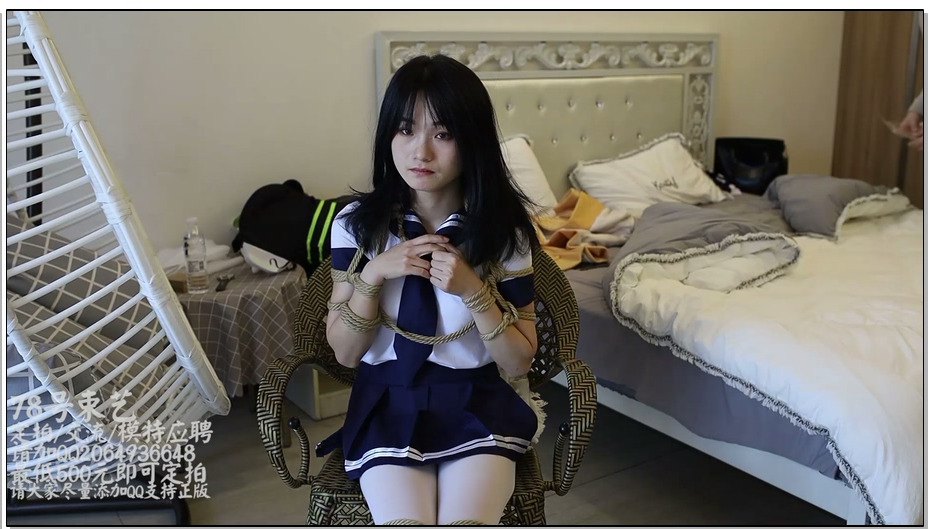 【78号束艺】安酱白丝犬缚TK鞭打