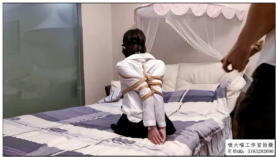 【嗷大喵】极限紧缚挑战 -清研 欧式直臂超级紧缚完全并拢+超紧驷马+口球放置+再被欧式…