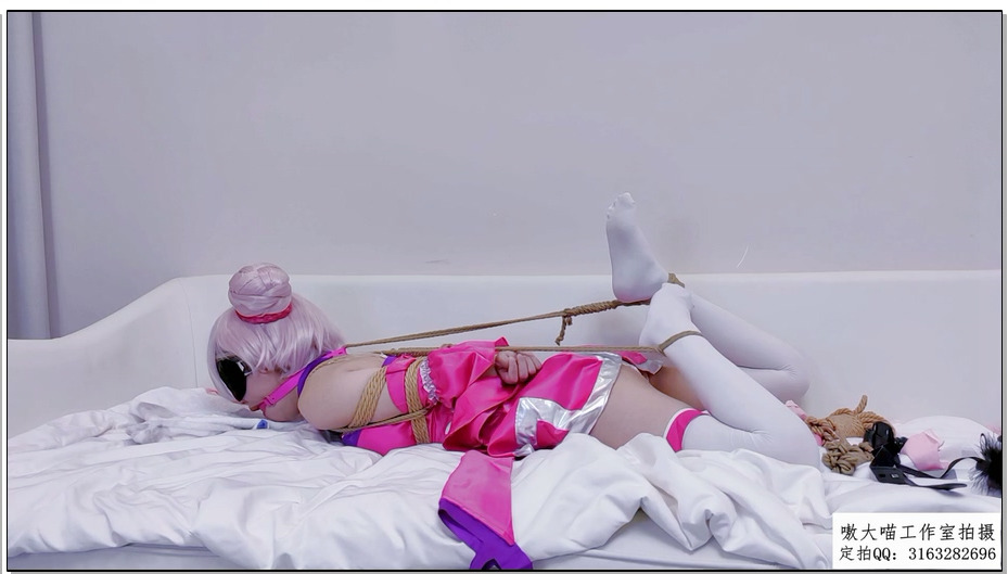 【嗷大喵】二次元少女cos系列 10 cos小乔原皮+小剧情片+小乔回家后被迷晕绑架日式紧缚