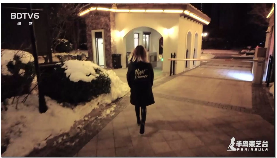 【半岛束艺】雪地丽影：鹿野大衣内绑堵嘴全副武装夜游